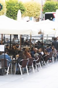 Vista de la terraza de Las Bravas de Mario